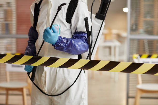 Professional Biohazard technician working in Bailey, MI